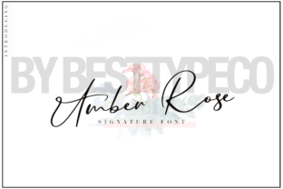 Amber Rose: A Script Font for Editorial Design