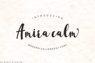 Amira Calm: A Relaxed Script Font for Editorial Design