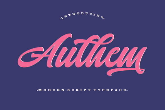 Authem Font: A Bold Script for Branding