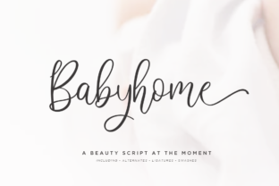 Babyhome Font: A Sweet Script for Crafters