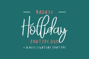 Badass Holliday Duo: A Festive Typeface for Bold Branding