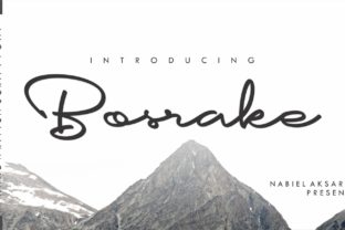 Bosrake: An Elegant Handwritten Font for Crafters