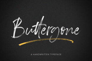 Buttergone: A Distinctive Script Font for Editorial Design