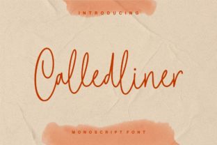 Calledliner: A Sweet Script Font for Editorial Design