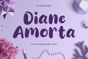 Diane Amorta: A Soft Script Typeface for Editorial Design