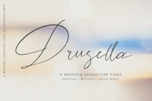Drusella: The Elegant Script Font for Crafters