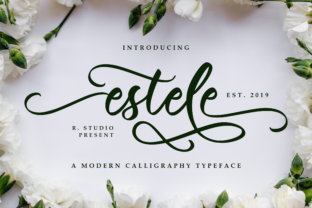 Estele: A Luxurious Script Font for Editorial Design