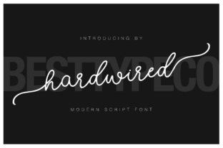 Hardwired: A Modern Script Typeface for Editorial Design