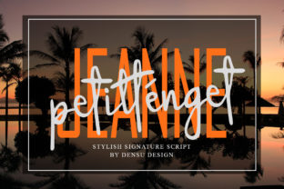 Jeanne Petitténget: A Modern Script Font for Web Design