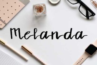 Melanda: A Soft Script Font for Editorial Charm