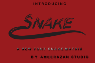 Metrix Snake: A Handwritten Font for Web Design